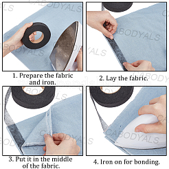 4 rouleau de ruban thermocollant double face pour tissu&nbsp;DIY-CY0003-73