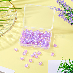 100шт 5 стиля прозрачные акриловые бусины&nbsp;TACR-TA0001-54D