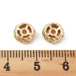 Латунные микропаве прозрачные кубики из циркония&nbsp;LS-KK-K371-31G