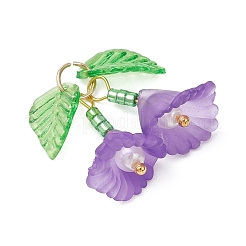 5шт 5 цвета прозрачные акриловые подвески&nbsp;PALLOY-MZ01206