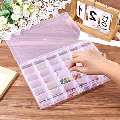 36 Gitter transparente Kunststoff verstellbare Trennwände Boxen mit Klappdeckel&nbsp;CON-PA0001-08