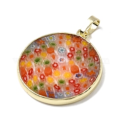 Manuelle Bunte Malerei Anhänger & Charms&nbsp;LAMP-D002-04B-G