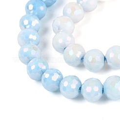 Антикоррозийные гальванические стеклянные бусины&nbsp;GLAA-N056-6mm-10