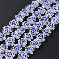 Ручной работы стеклянная бусина тысячецветник нитей&nbsp;LAMP-J035-10mm-55