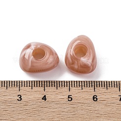 Двухцветные непрозрачные акриловые бусины&nbsp;MACR-Z002-02D