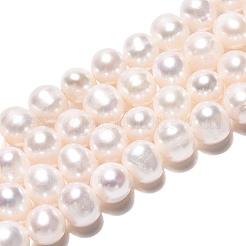Fili di perle di perle d'acqua dolce coltivate naturali&nbsp;PEAR-N013-06R-01