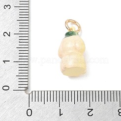 Pendentifs d'émail en laiton &nbsp;LS-KK-CBAE20A-01H-G