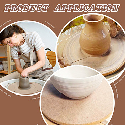 Tragbare Ton-Keilplatte aus mitteldichter Faserplatte (MDF) mit integrierter Konstruktion&nbsp;AJEW-WH0270-255