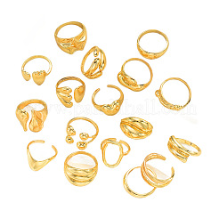 Set di anelli aperti in lega di diverse forme per donna&nbsp;WG69060-01