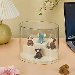 2-уровневые витрины из АБС-пластика с минифигурками домашних животных&nbsp;CON-WH0095-145