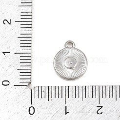 Pendenti in acciaio inossidabile 304 martellato&nbsp;LS-STAS-L313-11P