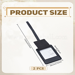 Багажная бирка из искусственной кожи&nbsp;AJEW-WH0596-217F