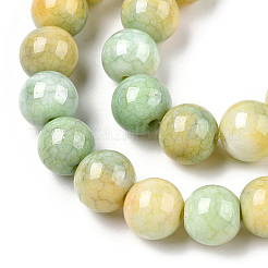 Бусины из окрашенного стекла с эффектом омбре и потрескавшейся поверхностью&nbsp;X1-GLAA-T031-10mm-01S