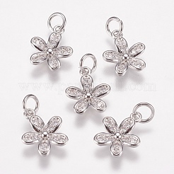 Латунные микро проложить кубического циркония подвески&nbsp;ZIRC-E146-12P