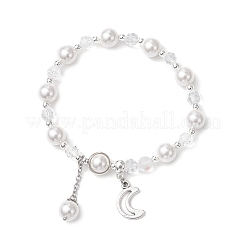 2 bracciale con perle di conchiglia e perline rotonde di vetro&nbsp;BJEW-JB11857