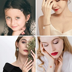 Подвески из эмалевого сплава с покрытием из легкого золота&nbsp;PALLOY-SC0002-42