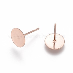 Ohrstecker-Beschläge aus Edelstahl 304&nbsp;STAS-H436-24RG-8mm