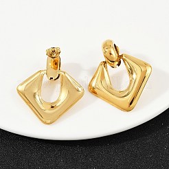 Серьги-гвоздики в форме ромба из нержавеющей стали 304&nbsp;EJEW-K268-25G