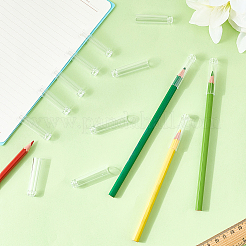 24 шт. прозрачные пластиковые чехлы для карандашей&nbsp;AJEW-CP0006-74