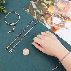 9 pieza de fabricación de pulseras de estilo europeo de latón de 3 estilos&nbsp;MAK-SC0001-14