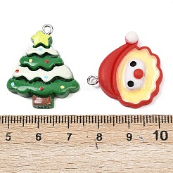 Рождественские подвески из непрозрачной смолы&nbsp;RESI-G117-03B