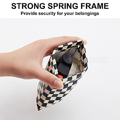 4 шт. 4-х цветные косметички из искусственной кожи pu AJEW-AN0007-42