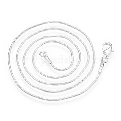 Runde Schlangenkette aus Messing mit Karabinerverschlüssen&nbsp;MAK-ZX002-01C-S