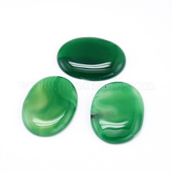 Cabochons en agate naturelle teintée&nbsp;G-J305-34