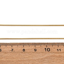 Ожерелья из круглой цепочки-змейки из нержавеющей стали 304 толщиной 1 мм&nbsp;NJEW-T016-27G