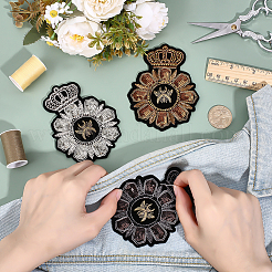 3 шт. 3 цвета компьютеризированная вышивка ткань утюгом / пришить патчи&nbsp;PATC-ME0001-24