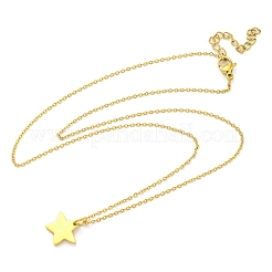 Collane con ciondolo in acciaio inossidabile 304&nbsp;NJEW-M099-01B-G