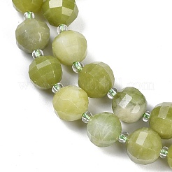 Naturales chinos de abalorios de jade hebras&nbsp;G-G182-B18-05