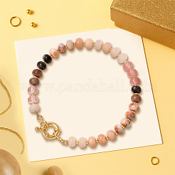 2шт. браслеты из натуральных смешанных драгоценных камней с бусинами&nbsp;BJEW-HY0002-03A
