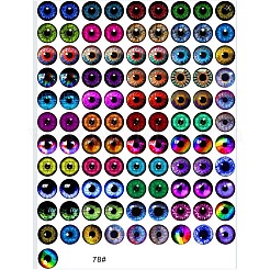 Cabochon in vetro trasparente stampato&nbsp;GL-CBAA22A-05