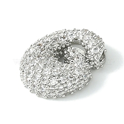 Подвески из латуни с покрытием из прозрачного кубического циркония&nbsp;KK-S378-01P-G