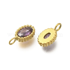 Подвески из нержавеющей стали 304 с микропаве из кубического циркония&nbsp;STAS-U027-02G-06