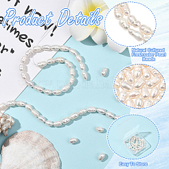 4 нить бусин из натурального культивированного пресноводного жемчуга&nbsp;PEAR-SC0001-43