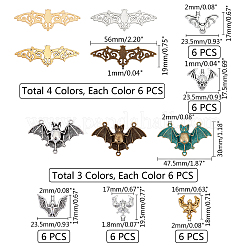 Подвески из цинкового сплава и комплекты звеньев для филигранных столярных изделий&nbsp;PALLOY-PH0013-81