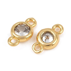 Латунные подвески из прозрачного кубического циркония&nbsp;KK-H078-08G