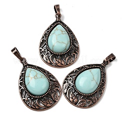 Подвески-капли из смешанных натуральных и синтетических драгоценных камней&nbsp;G-A297-05R