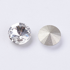 Verre k9 pointu en strass&nbsp;RGLA-E012-7mm-001