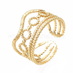 Кольцо-манжета из нержавеющей стали 304 с открытым креплением&nbsp;RJEW-T023-36G