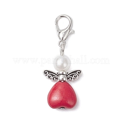 Pendentifs de turquoise synthétique&nbsp;HJEW-JM04017-02