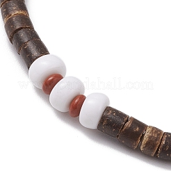 Синтетические бирюзовые бусы стрейч браслеты&nbsp;BJEW-JB11716