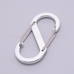 Брелок-карабин с замком из платинового алюминиевого сплава PALLOY-WH0082-24B