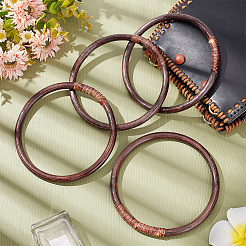 Тканые ручки сумки из ротанга&nbsp;FIND-WH0152-150