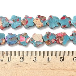 Окрашенные синтетические нити из имперской яшмы&nbsp;G-D337-10mm-B04