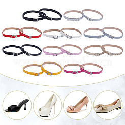 10 Satz 10 Stile Kunstleder Damen verstellbare abnehmbare Anti-Lose Schuhbänder für High Heels&nbsp;FIND-WR0011-83