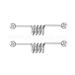 316l chirurgischer Edelstahl Spiralstab Industrial Barbell Knorpelohrringe&nbsp;FS-WG6688D-03