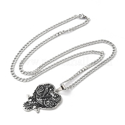 201 кулон из нержавеющей стали с черной эмалью в виде двойного ворона&nbsp;LS-NJEW-H065-09P